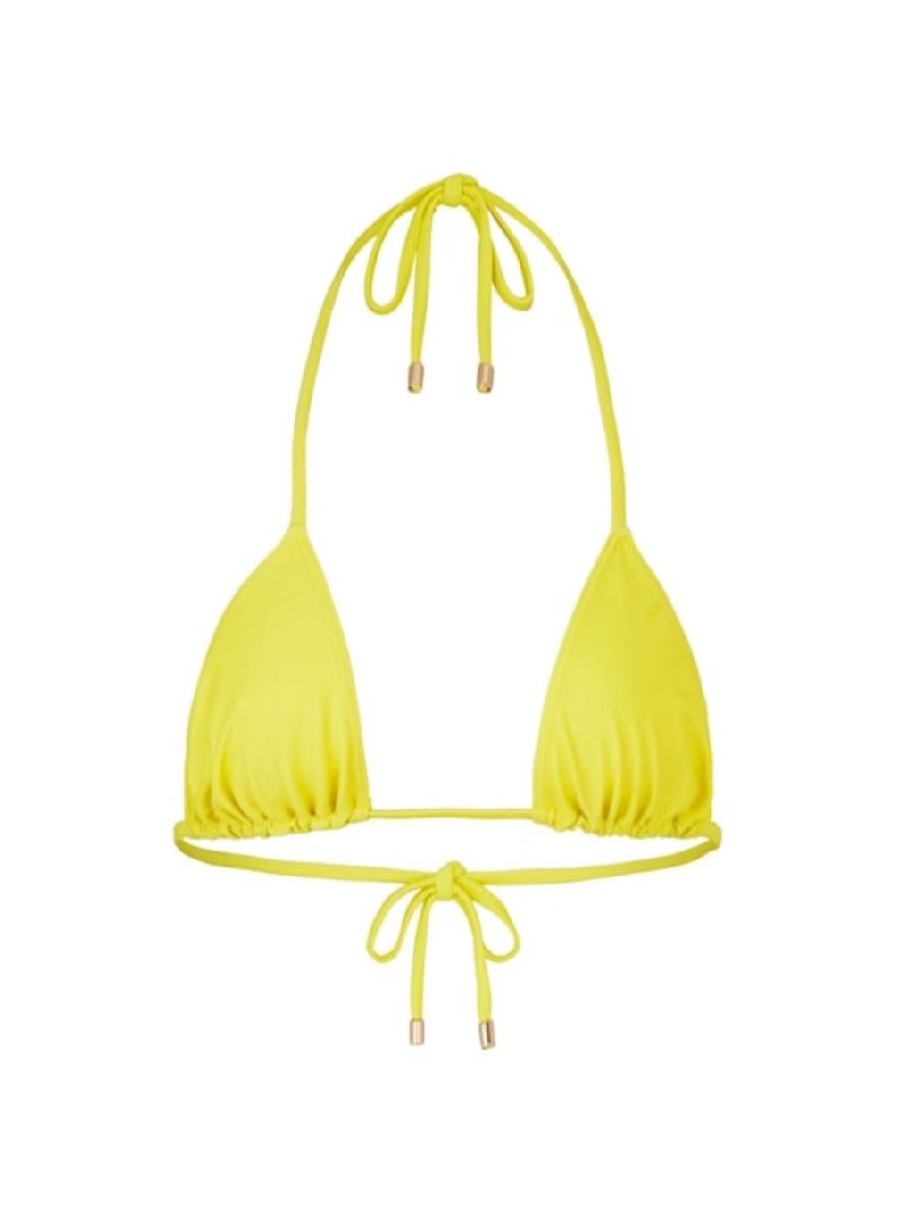 Nwt Kylie Jenner Swim Bikini Triangle Top Size Small Yellow